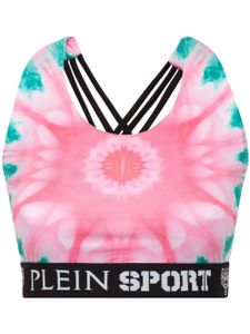 Plein Sport soutien-gorge à bande logo - Rose