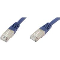 econ connect F6TP0,25BL RJ45 Netwerkkabel, patchkabel CAT 6 S/FTP 0.25 m Blauw Pair afscherming 1 stuk(s)