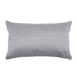 Stof Textile sierkussen Bea - lichtgrijs - 30 x 50 cm - bank kussens - polyester