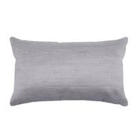Stof Textile sierkussen Bea - lichtgrijs - 30 x 50 cm - bank kussens - polyester