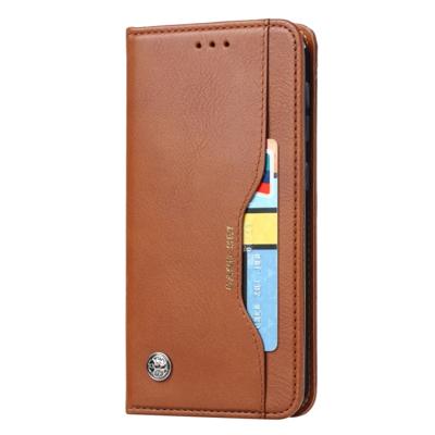 Voor Galaxy A10e Knead huidtextuur horizontale Flip lederen draagtas met foto frame & houder & kaartsleuven & portemonnee (bruin)