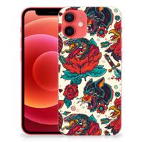 Siliconen Hoesje met foto voor iPhone 12 Mini Old Skool