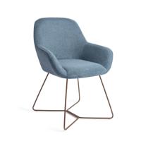 Jesper Home Eetkamerstoel 'Kushi' Beehive Rose, kleur Ocean Eyes