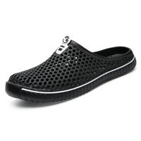 Mode ademend holle sandalen paar strand sandalen schoenmaat: 45 (zwart)