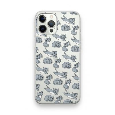 Poezen: iPhone 12 Pro Transparant Hoesje