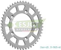 ESJOT Chain wheel 420 50z aluminum silver mud groov