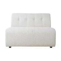HKliving Vint bank middle 1,5-seat Boucle Cream