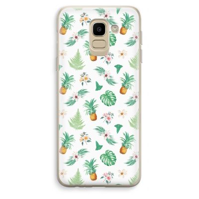 Ananas bladeren: Samsung Galaxy J6 (2018) Transparant Hoesje
