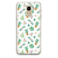 Ananas bladeren: Samsung Galaxy J6 (2018) Transparant Hoesje