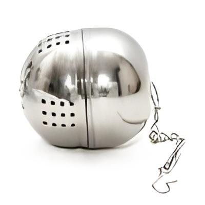 Theefilter bal / thee-ei - RVS - zilver - D4 cm - theezeef - voor losse thee of kruiden Theefilter bal / thee-ei - RVS - zilver - D4 cm - theezeef - voor losse thee of kruiden