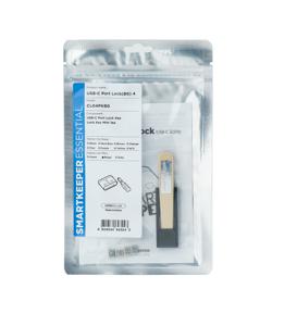 Smartkeeper CL04PKBG poortblokker Poortblokker + sleutel USB Type-C Beige Kunststof 1 stuk(s)