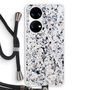 Gespikkelde marmer: Huawei P50 Transparant Hoesje met koord