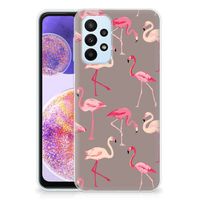 Samsung Galaxy A23 TPU Hoesje Flamingo - thumbnail