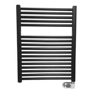 Wiesbaden Elara EL elektrische handdoek radiator 77x60 cm 400 watt zwart mat