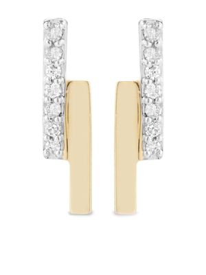 Mateo puces d'oreilles en or 14ct à diamants