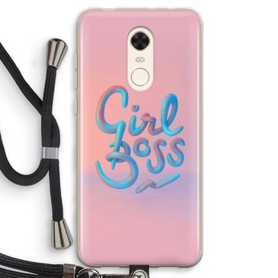 Girl boss: Xiaomi Redmi 5 Transparant Hoesje met koord