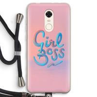 Girl boss: Xiaomi Redmi 5 Transparant Hoesje met koord