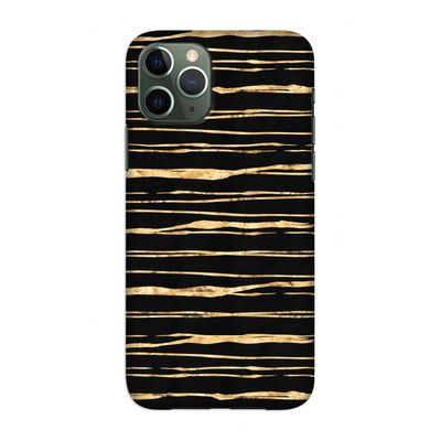Gouden strepen: Volledig geprint iPhone 11 Pro Hoesje