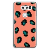 Pink Cheetah: LG V30 Transparant Hoesje