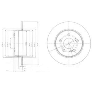 Delphi Diesel Remschijf BG4152