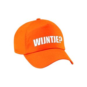 Koningsdag pet / cap Wijntje oranje voor volwassenen