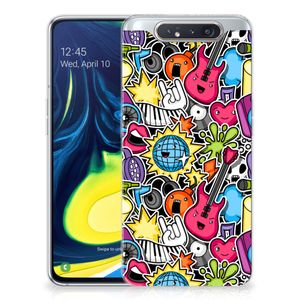 Samsung Galaxy A80 Silicone Back Cover Punk Rock