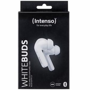 Intenso T302A In Ear headset Bluetooth Stereo Wit Noise Cancelling Indicator voor batterijstatus, Headset, Oplaadbox, Touchbesturing