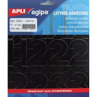 Agipa etiketten cijfers letterhoogte 47 mm, 286 cijfers