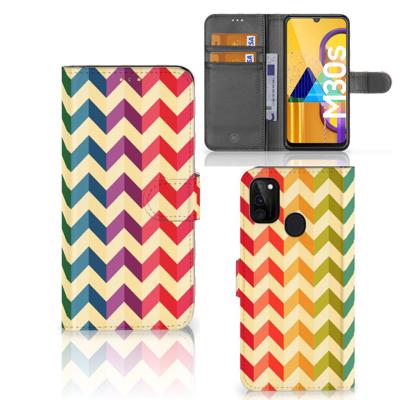 Samsung Galaxy M21 | M30s | Telefoon Hoesje | Zigzag Multi Color