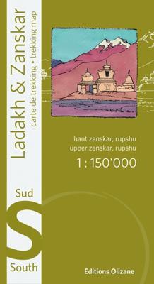 Wandelkaart India - Ladakh Zanskar - Zuid | Editions Olizane