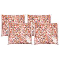 Confetti snippers van papier - 4x - multi colours mix - 1600 gram zakje - feestartikelen/versieringe - thumbnail