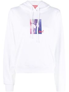 Diesel hoodie F-Reggy à imprimé graphique - Blanc