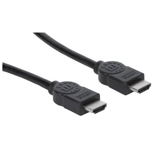 Manhattan 323215-CG HDMI-kabel HDMI Aansluitkabel HDMI-A-stekker, HDMI-A-stekker 2.00 m Zwart 4K UHD, Audio Return Channel (ARC)