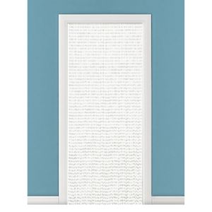 Kralengordijn/deurgordijn wit 90 x 220 cm   -