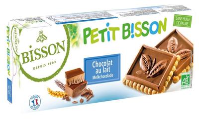 Bisson Petit theebiscuit melkchocolade bio