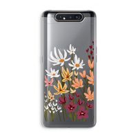 Painted wildflowers: Samsung Galaxy A80 Transparant Hoesje