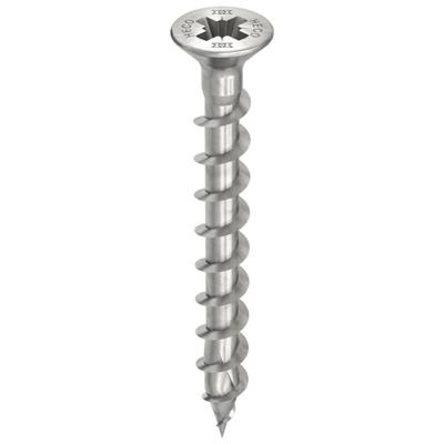 HECO TOPIX-plus scharnierschroeven - platkop RVS A2 - 4,5x40 mm - PZ2 - voldraad - 500 st
