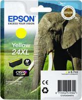 Epson Elephant Singlepack Yellow 24XL Claria Photo HD Ink - thumbnail