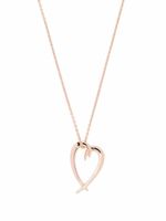 Shaun Leane collier Hook à pendentif cœur orné de diamants - Rose Shaun Leane collier Hook à pendentif cœur orné de diamants - Rose