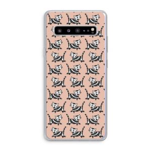 Zwarte poes: Samsung Galaxy S10 5G Transparant Hoesje