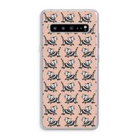 Zwarte poes: Samsung Galaxy S10 5G Transparant Hoesje Zwarte poes: Samsung Galaxy S10 5G Transparant Hoesje