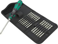 Wera Kraftform Kompakt 838 RA-R M Set 1 05051061001 Bitset 15-delig Kruiskop Phillips, Kruiskop Pozidriv, Torx, Inbus, Plat Incl. bithouder en schroevendraaier