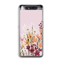 Painted wildflowers: Samsung Galaxy A80 Transparant Hoesje