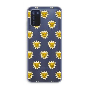 Leeuwenkoppen: Samsung Galaxy A03s Transparant Hoesje