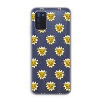 Leeuwenkoppen: Samsung Galaxy A03s Transparant Hoesje