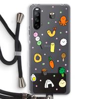Happy bento friends: Sony Sony Xperia 10 III Transparant Hoesje met koord