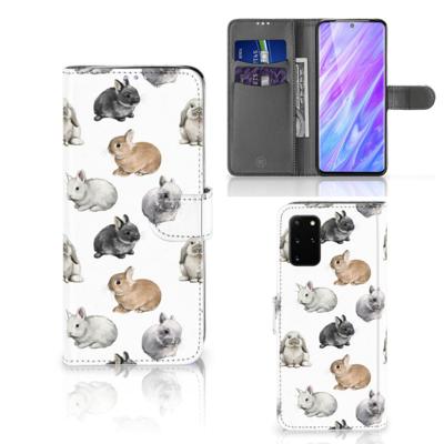 Telefoonhoesje | Met pasjeshouder | voor Samsung Galaxy S20 Plus Konijntjes