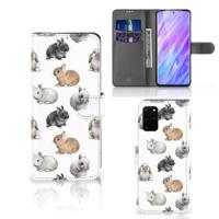 Telefoonhoesje | Met pasjeshouder | voor Samsung Galaxy S20 Plus Konijntjes