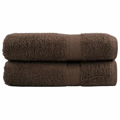 Handdoeken SOLUND 2 st 600 g/m 50x100 cm bruin