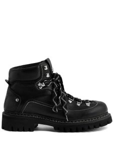 DSQUARED2 bottines en cuir à semelle crantée - Noir